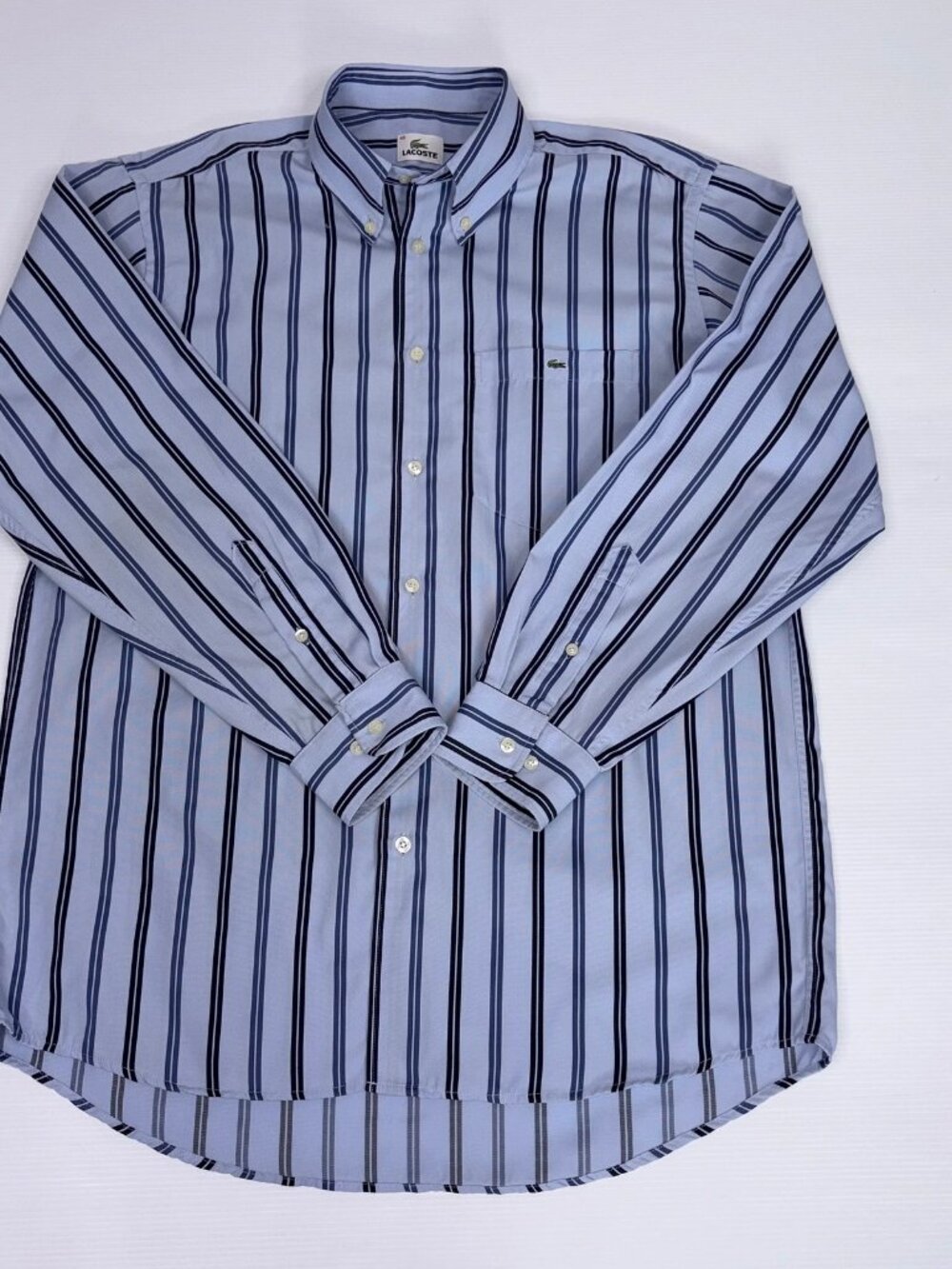 LACOSTE striped shirt medium